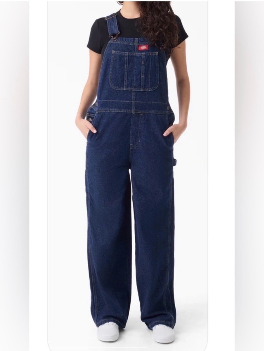 Dickies Navy Blue Straight-Leg Denim Overalls